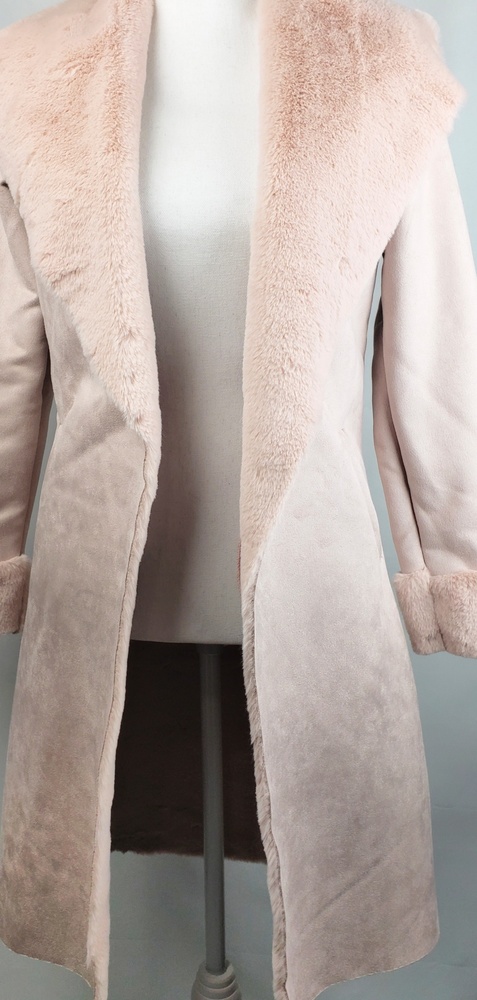 💥SALE💥 Shawl Collar Longline Coat- Soft Pink